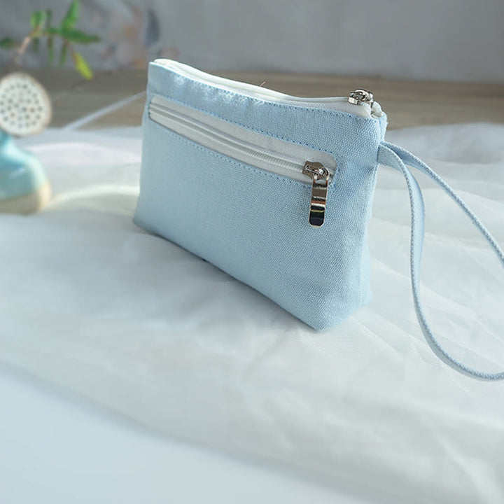 Portafoglio in Buddha Stones , ciliegio, gru, piccolo fiore di pesco, borsa per la spesa - image 11