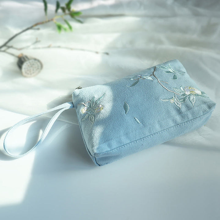 Portafoglio in Buddha Stones , ciliegio, gru, piccolo fiore di pesco, borsa per la spesa - image 13