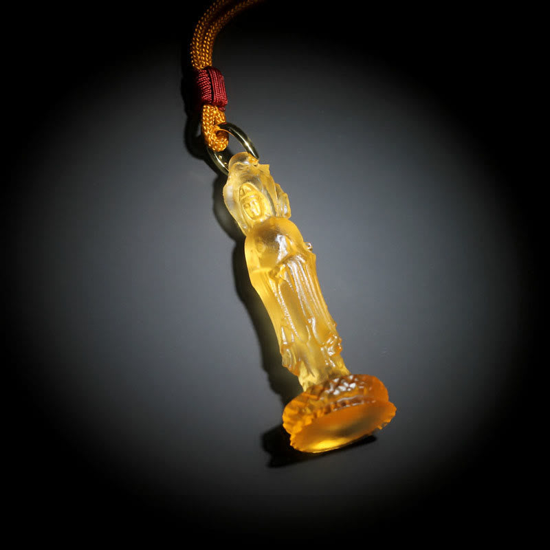 Collana di armonia Buddha Stones Avalokitesvara Buddha Liuli
