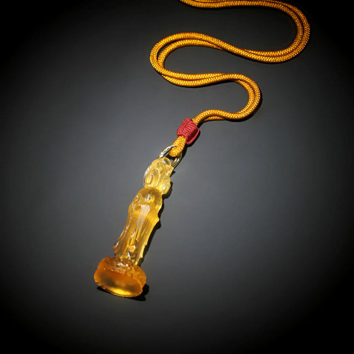 Collana di armonia Buddha Stones Avalokitesvara Buddha Liuli