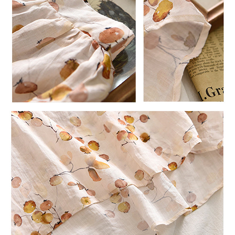 Maglietta larga con maniche a lanterna e motivo a Buddha Stones - image 15