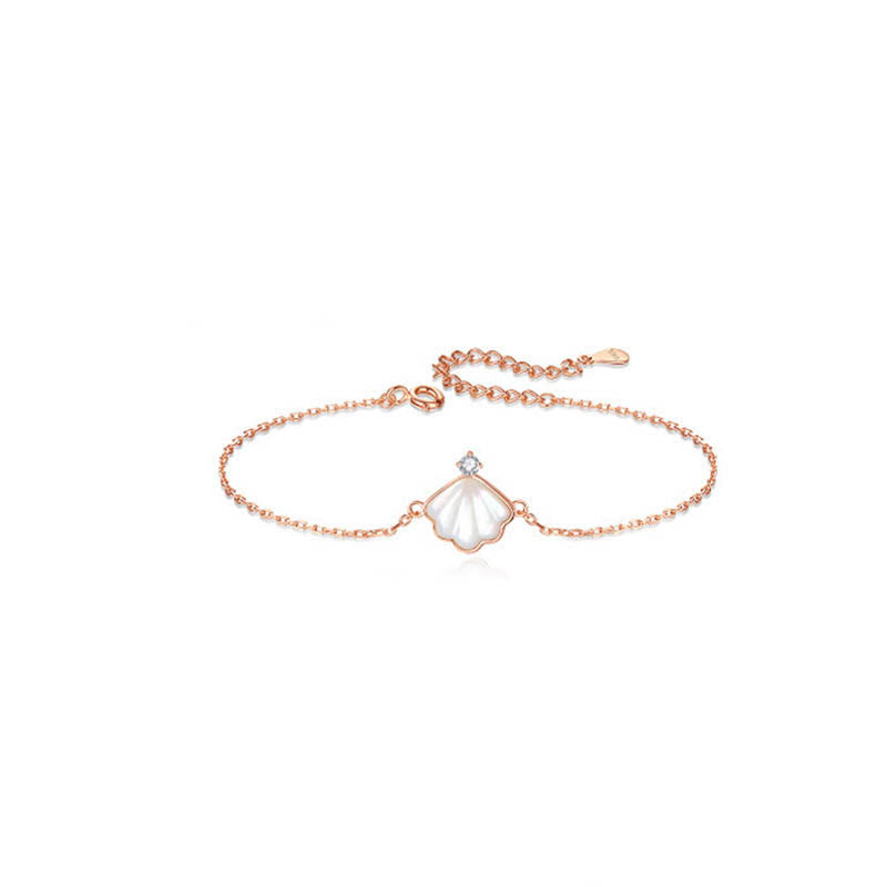 Buddha Stones 925 Sterling Silver Tridacna Pietra Conchiglia Benedizione Collana Ciondolo Bracciale Orecchini Gioielli Set - image 5