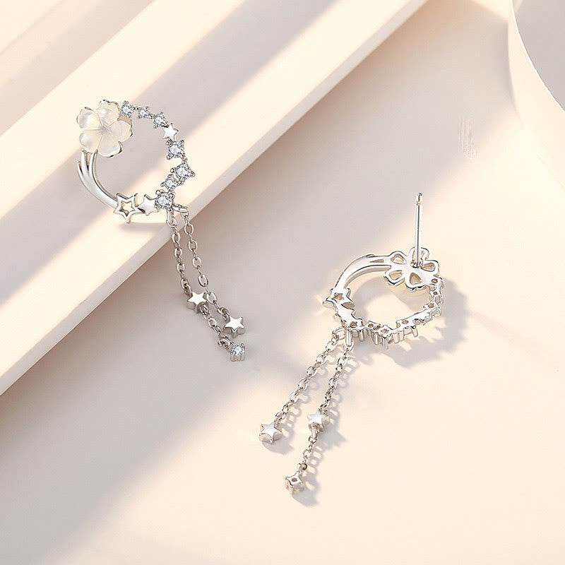 Set di orecchini pendenti con collana e farfalla in argento sterling 925 Buddha Stones