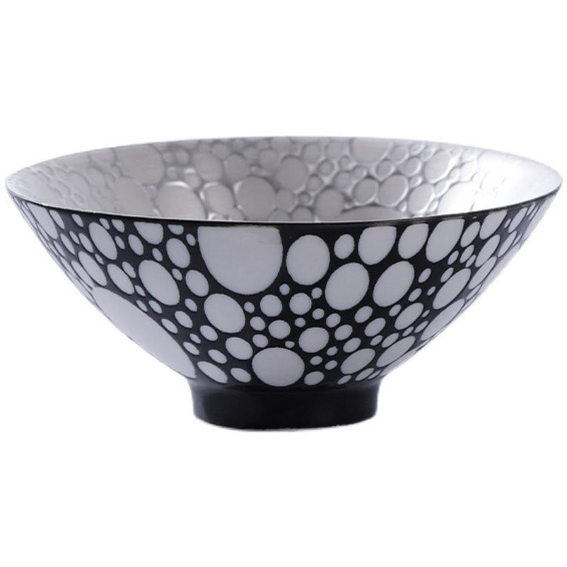 Buddha Stones Tibet Modello Fu Carattere Tazza da tè in ceramica argento dorato Tazze da tè Kung Fu 55 ml