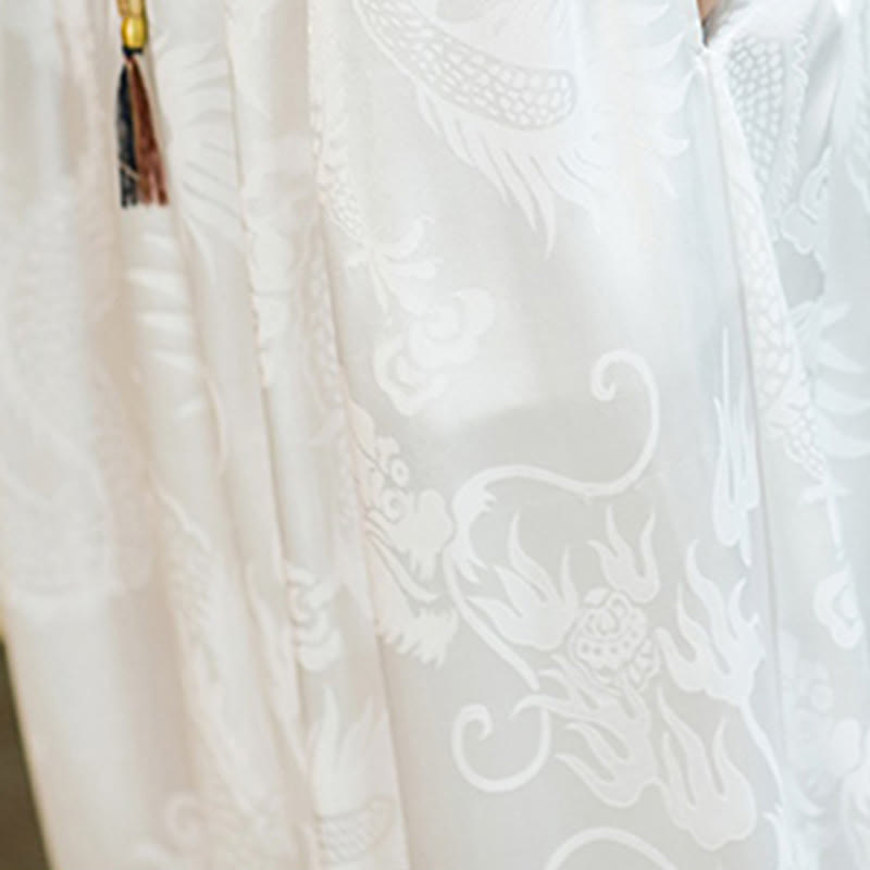 Pantaloni harem larghi da uomo con tasche e motivo a drago con Buddha Stones - image 16