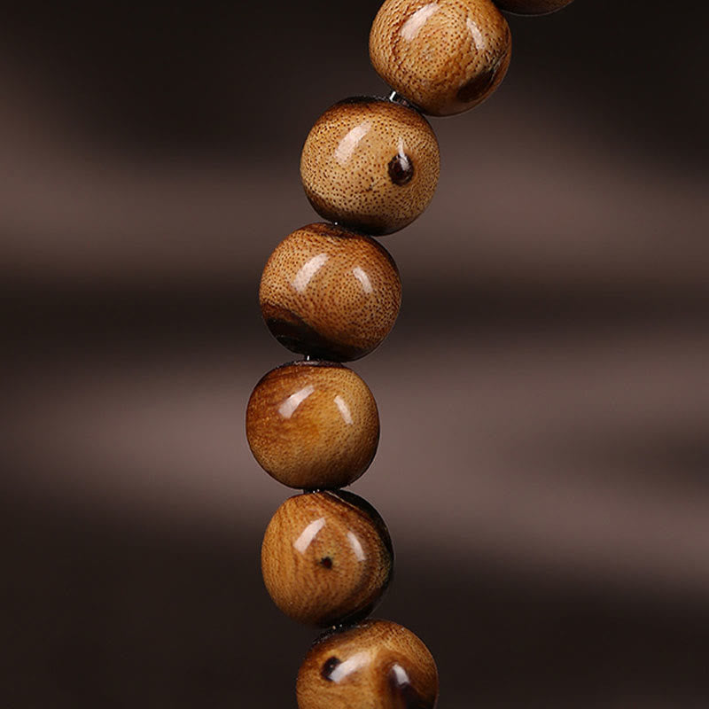 Buddha Stones 925 Sterling Silver Natural Golden Sea Willow Zakiram Dea della Ricchezza Fortuna Fu Carattere Braccialetto di Successo
