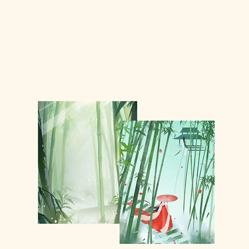 Collana con ciondolo Buddha Stones in argento sterling 925, giada Hetian, foglia di bambù, fibbia della pace e prosperità - image 7