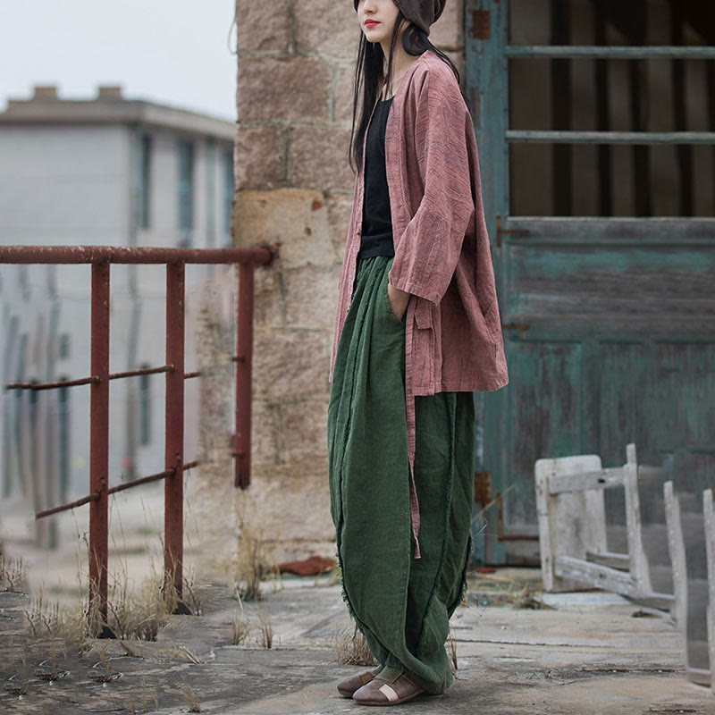 Cappotto con lacci e tie-dye con Buddha Stones , meditazione zen, giacca aperta sul davanti
