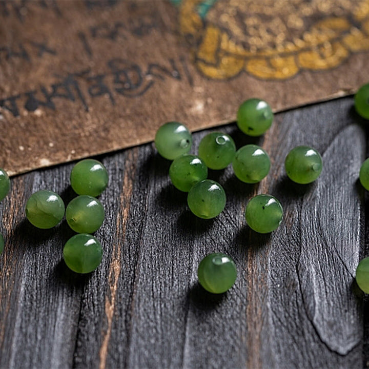 Buddha Stones Tibet naturale 108 Mala perline viola Bodhi Seed Hetian ciano giada rame Dorje braccialetto della pace
