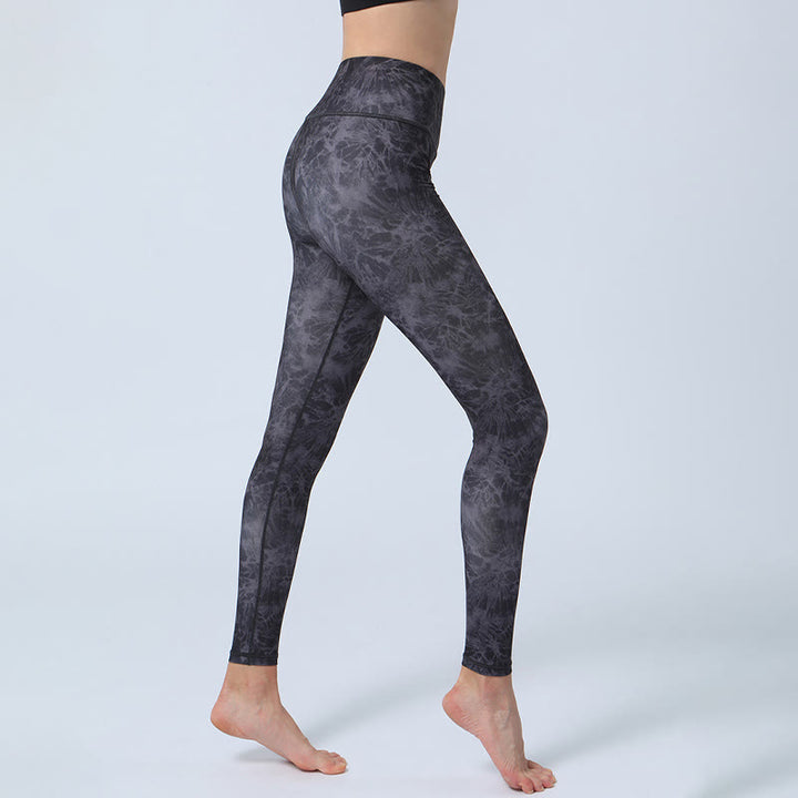 Buddha Stones Flowers Leaves Stampa Sport Fitness Yoga Leggings a vita alta Pantaloni da yoga da donna - image 6