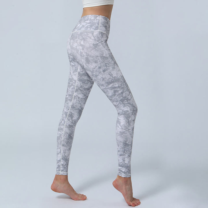 Buddha Stones Flowers Leaves Stampa Sport Fitness Yoga Leggings a vita alta Pantaloni da yoga da donna - image 16