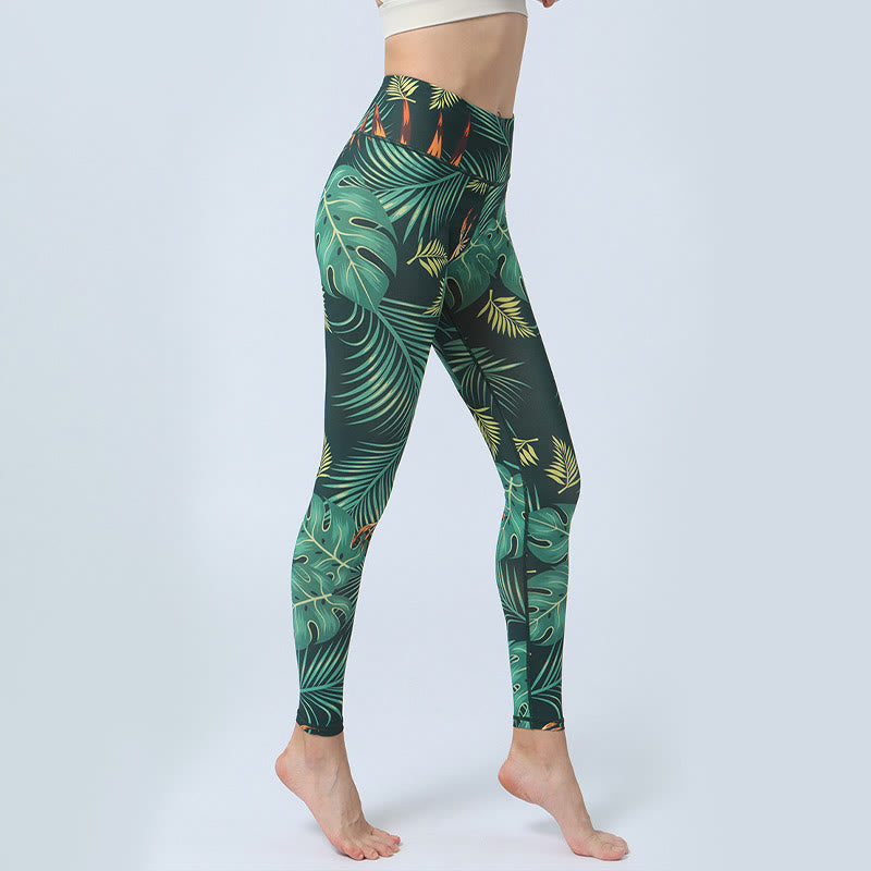 Leggings da yoga a vita alta con stampa Buddha Stones , per fitness e sport, da donna - image 2