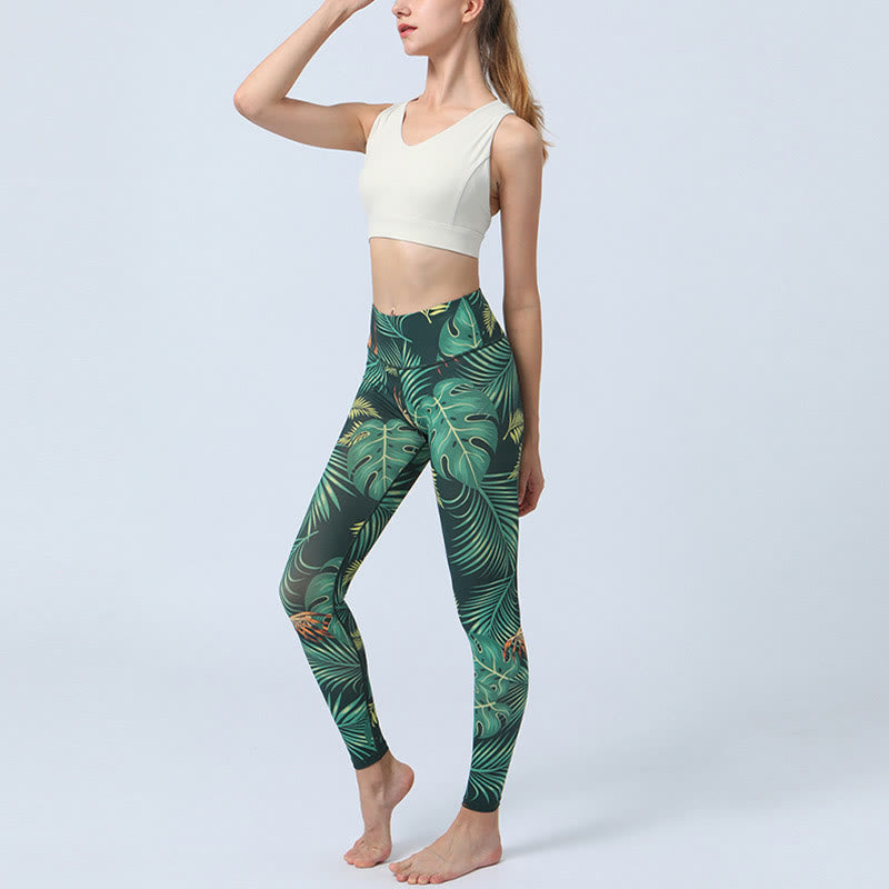 Leggings da yoga a vita alta con stampa Buddha Stones , per fitness e sport, da donna - image 5