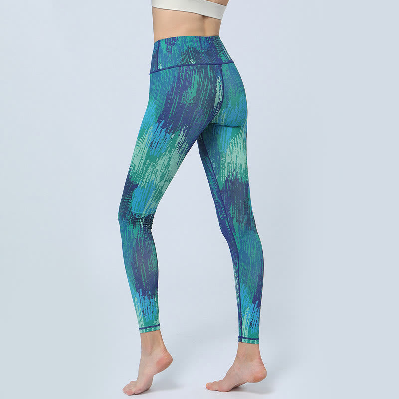 Leggings da yoga a vita alta con stampa Buddha Stones , per fitness e sport, da donna - image 8