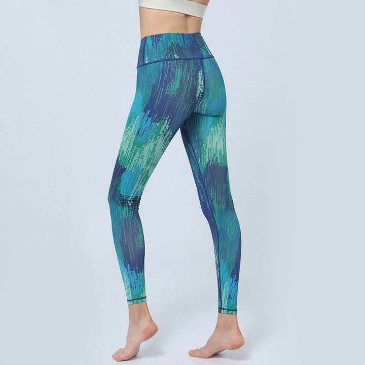 Leggings da yoga a vita alta con stampa Buddha Stones , per fitness e sport, da donna - image 8
