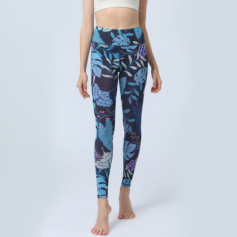 Leggings da yoga a vita alta con stampa Buddha Stones , per fitness e sport, da donna - image 11