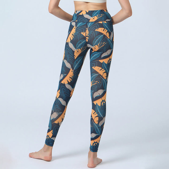 Leggings da yoga a vita alta con stampa Buddha Stones , per fitness e sport, da donna - image 14
