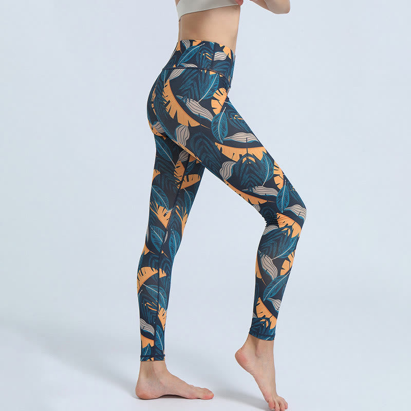 Leggings da yoga a vita alta con stampa Buddha Stones , per fitness e sport, da donna - image 15