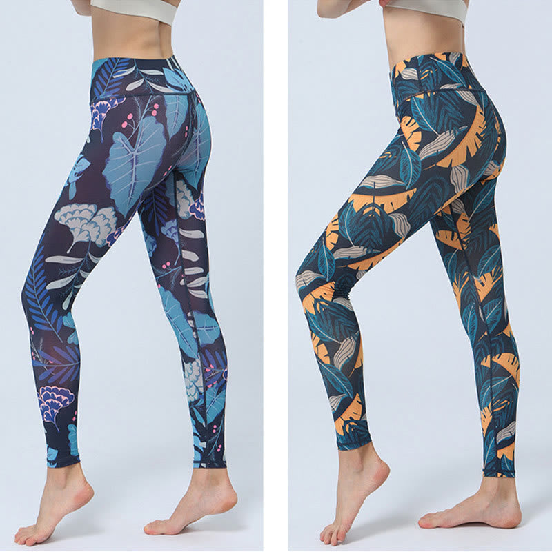 Leggings da yoga a vita alta con stampa Buddha Stones , per fitness e sport, da donna - image 16
