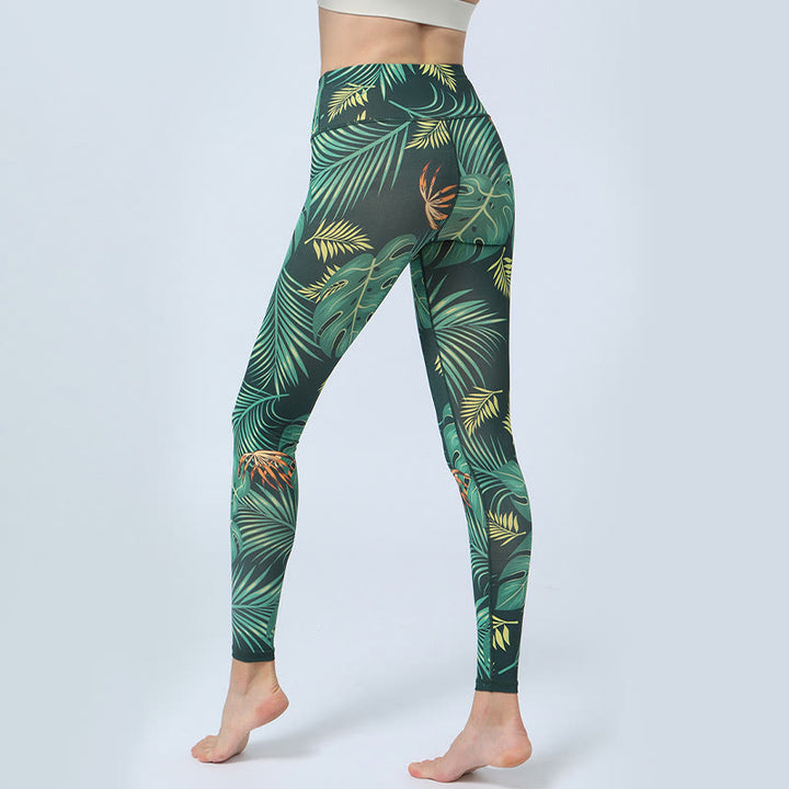 Leggings da yoga a vita alta con stampa Buddha Stones , per fitness e sport, da donna - image 3