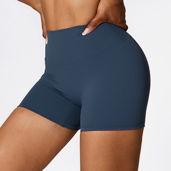 Canotta corta tinta unita Buddha Stones , pantaloncini a vita alta, abbigliamento sportivo per palestra e yoga