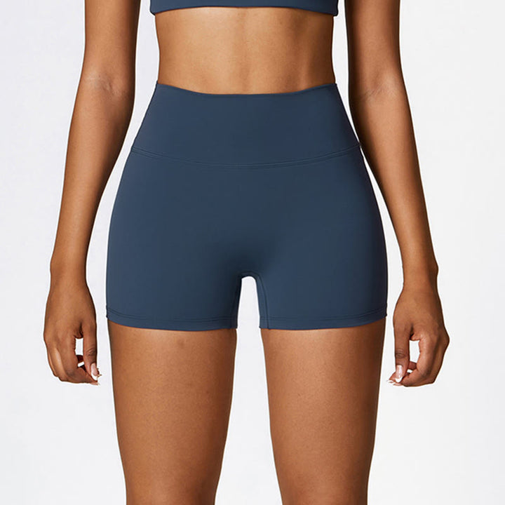 Canotta corta tinta unita Buddha Stones , pantaloncini a vita alta, abbigliamento sportivo per palestra e yoga - image 10