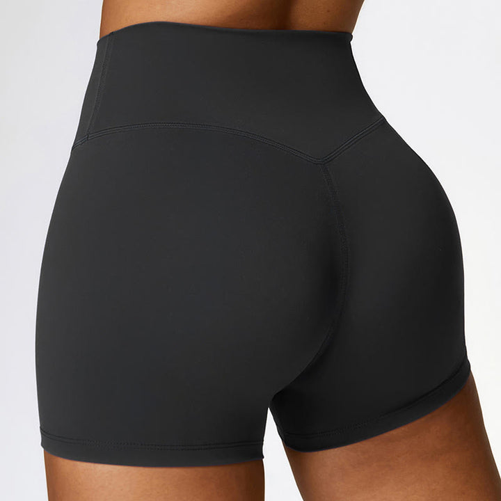 Canotta corta tinta unita Buddha Stones , pantaloncini a vita alta, abbigliamento sportivo per palestra e yoga