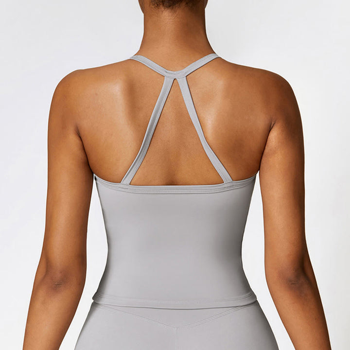 Canotta corta tinta unita Buddha Stones , pantaloncini a vita alta, abbigliamento sportivo per palestra e yoga - image 28