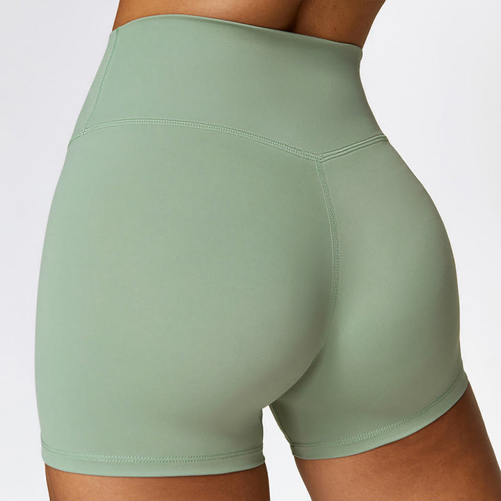Canotta corta tinta unita Buddha Stones , pantaloncini a vita alta, abbigliamento sportivo per palestra e yoga