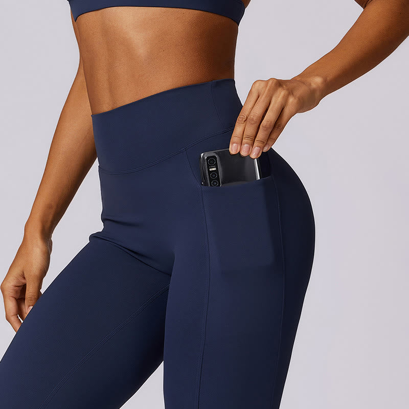 Buddha Stones reggiseno con scollo all'americana tinta unita, manica lunga, canotta corta, pantaloni, sport, fitness, palestra, yoga, outfit - image 17