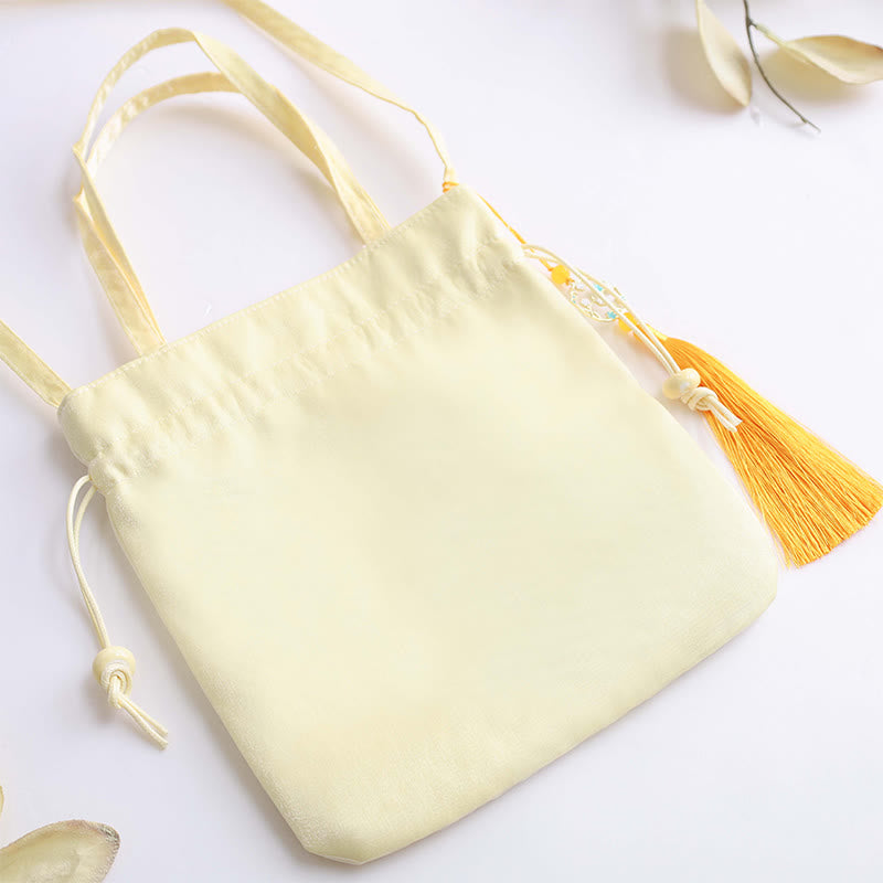 Buddha Stones Lotus Peony Epiphyllum Phoenix Suzhou Ricamo Cotone Lino Tote Borsa a Tracolla Borsa a Mano
