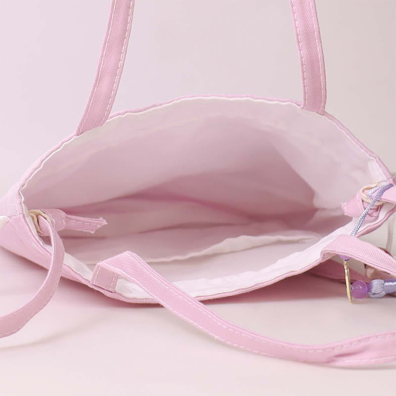 Buddha Stones Suzhou Ricamo Loto Cervo Epiphyllum Peonia Coniglio Cotone Lino Tote Borsa A Tracolla Borsa A Tracolla Borsa A Mano - image 8