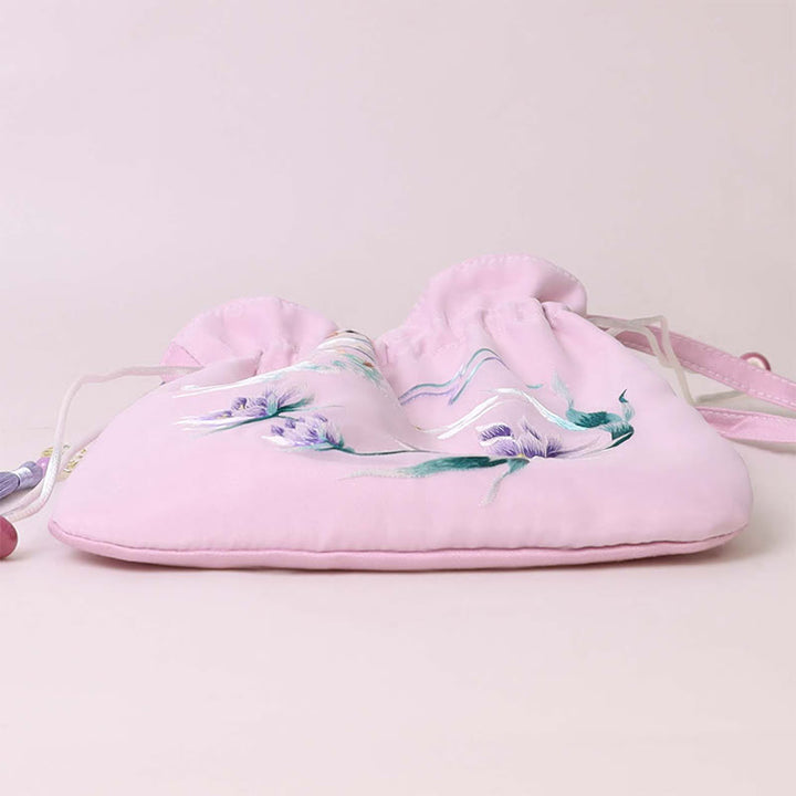 Buddha Stones Suzhou Ricamo Loto Cervo Epiphyllum Peonia Coniglio Cotone Lino Tote Borsa A Tracolla Borsa A Tracolla Borsa A Mano - image 11