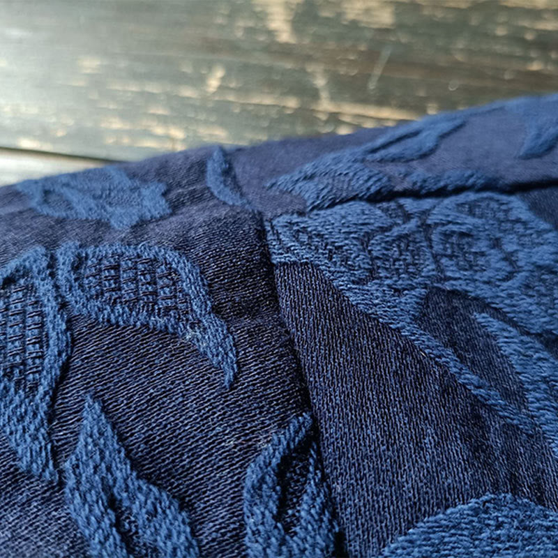 Giacca a maniche lunghe con scollo a V e motivo floreale in jacquard Buddha Stones - image 12