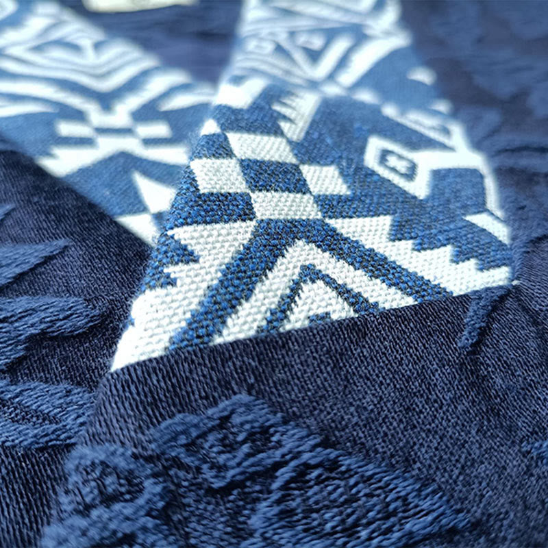 Giacca a maniche lunghe con scollo a V e motivo floreale in jacquard Buddha Stones - image 8