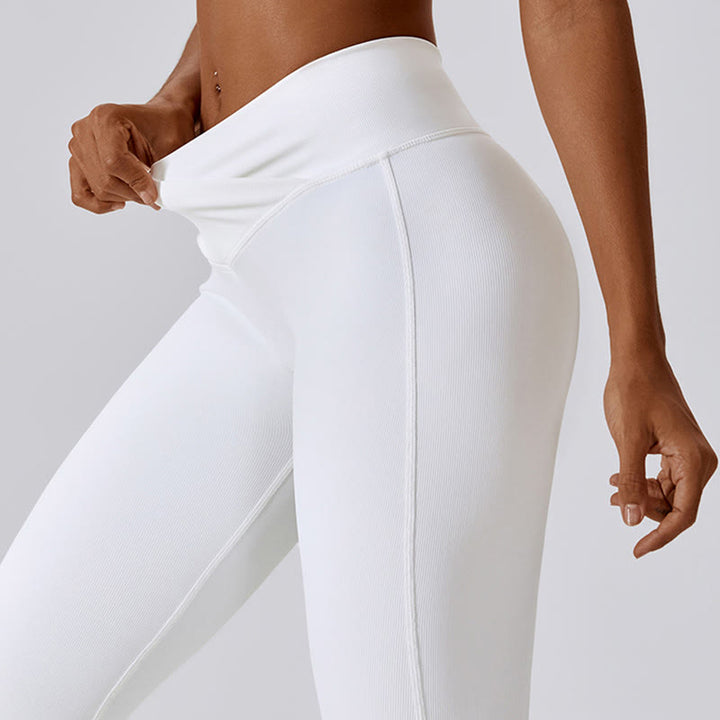 Canotta senza maniche Buddha Stones Crop Pantaloni svasati Sport Fitness Yoga - image 13