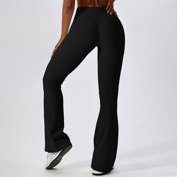 Canotta senza maniche Buddha Stones Crop Pantaloni svasati Sport Fitness Yoga