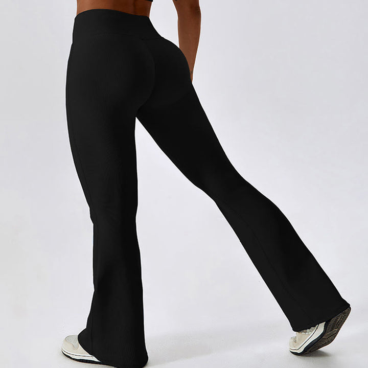 Canotta senza maniche Buddha Stones Crop Pantaloni svasati Sport Fitness Yoga