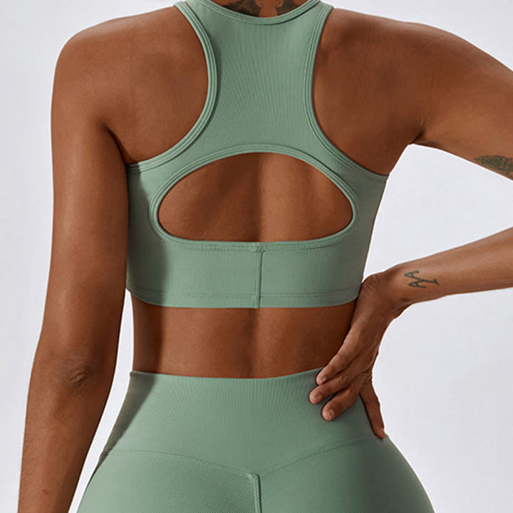 Canotta senza maniche Buddha Stones Crop Pantaloni svasati Sport Fitness Yoga