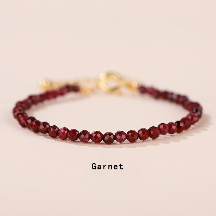 Bracciale a catena curativa in quarzo fragola, prehnite, peridoto, lazurite, cristallo rosa e tormalina Buddha Stones
