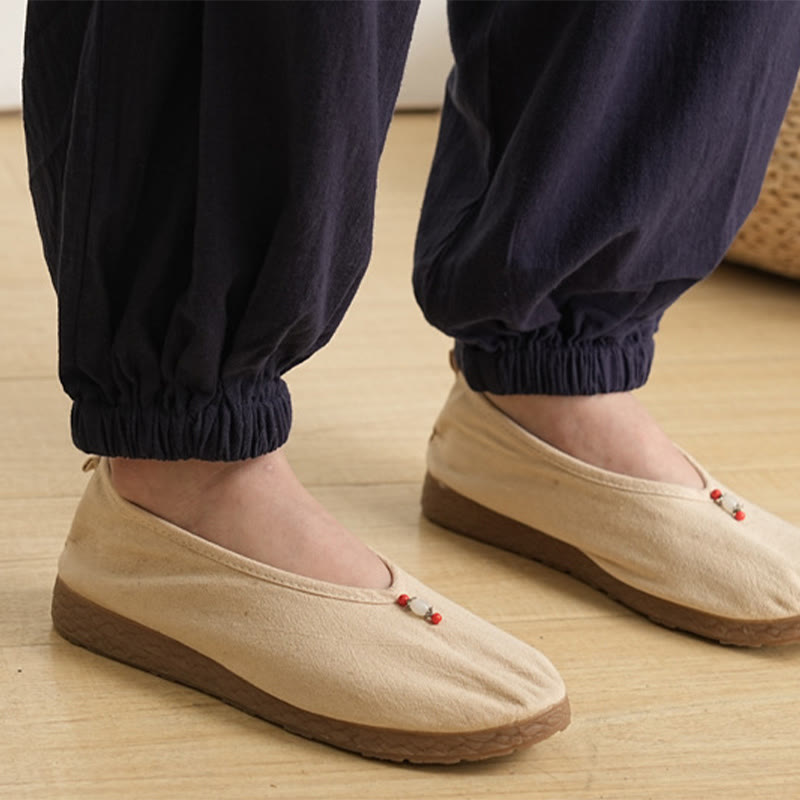 Buddha Stones 2 pezzi scollo a V manica a tre quarti camicia top pantaloni meditazione zen tai chi cotone lino abbigliamento da donna set