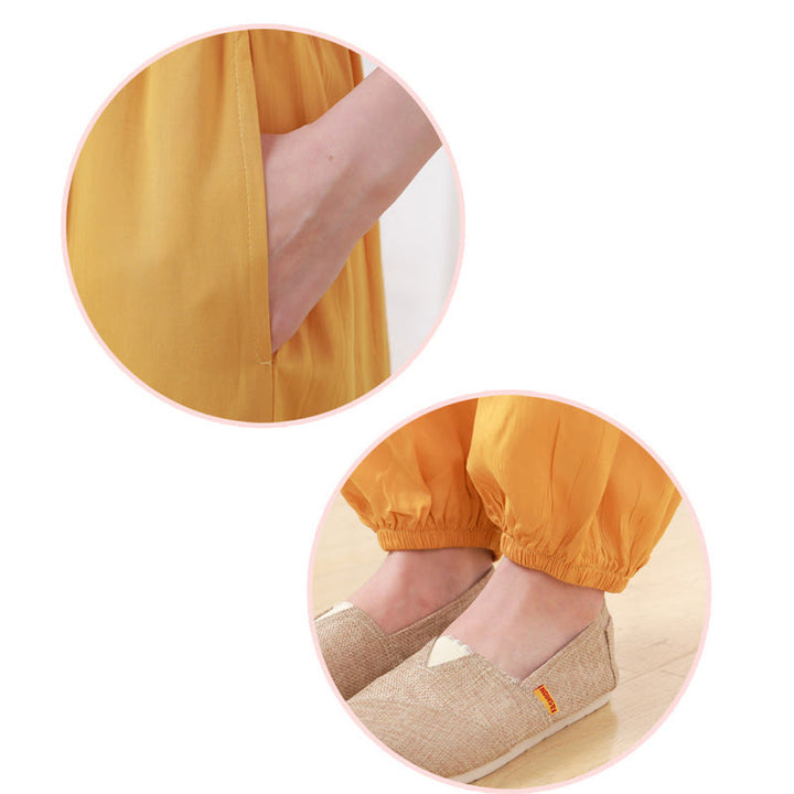 Buddha Stones 2 pezzi mezza manica T-shirt pantaloni meditazione Zen Tai Chi cotone lino abbigliamento unisex set - image 9