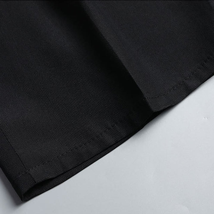 Buddha Stones Pino Padiglione Giardino Tang Suit Hanfu Tradizionale Uniforme Manica Corta Top Pantaloni Abbigliamento Uomo Set