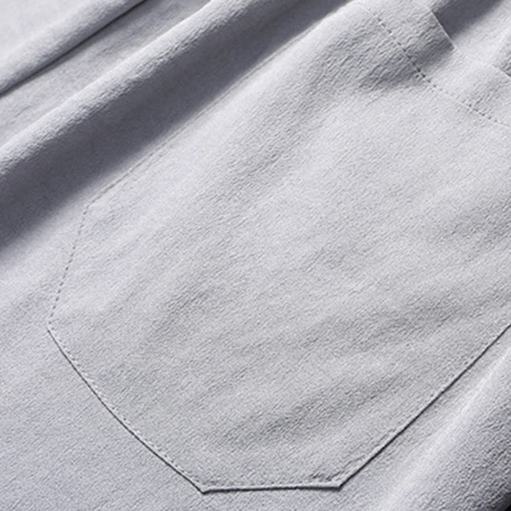 Buddha Stones Fu Character Tang Suit Hanfu Tradizionale Uniforme Manica Corta Top Pantaloni Abbigliamento Uomo Set - image 14