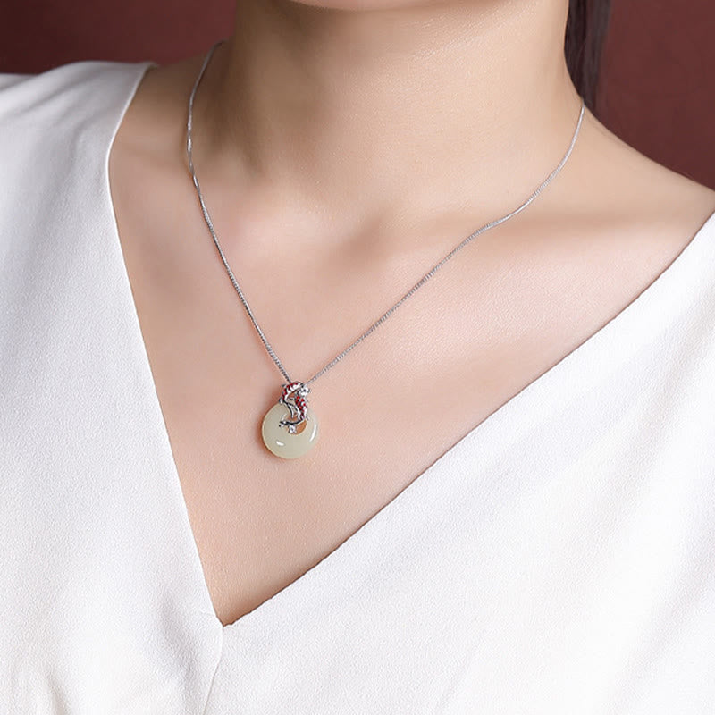 Collana con ciondolo a forma di pesce koi con ciondolo a forma di ...
