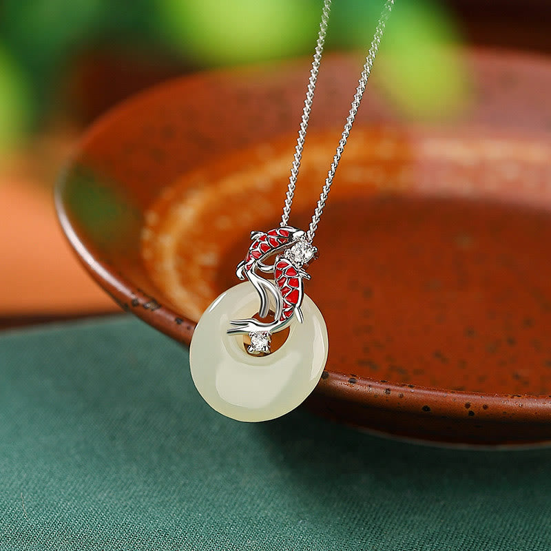 Collana con ciondolo a forma di pesce koi con ciondolo a forma di ...