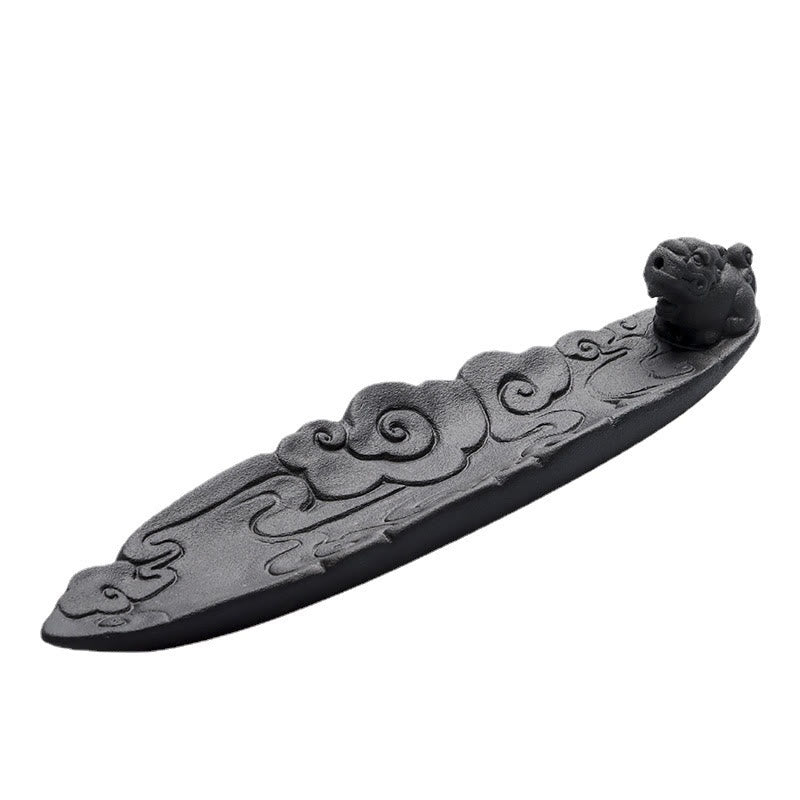 Buddha Stones, nuvole di buon auspicio, bruciatore di incenso in ceramica curativo Pixiu, decorazione