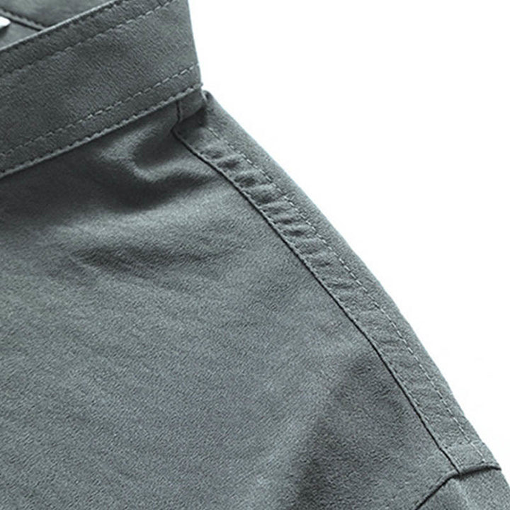 Buddha Stones Dragon Fu Character Tang Suit Camicia a maniche corte tradizionale Pantaloni a gamba larga Abbigliamento da uomo Set - image 6