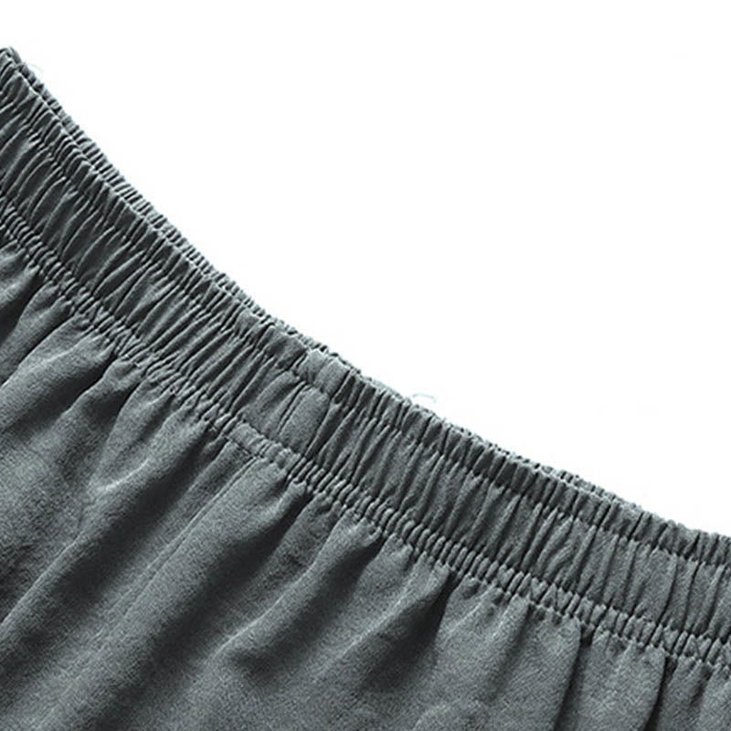 Buddha Stones Dragon Fu Character Tang Suit Camicia a maniche corte tradizionale Pantaloni a gamba larga Abbigliamento da uomo Set - image 11