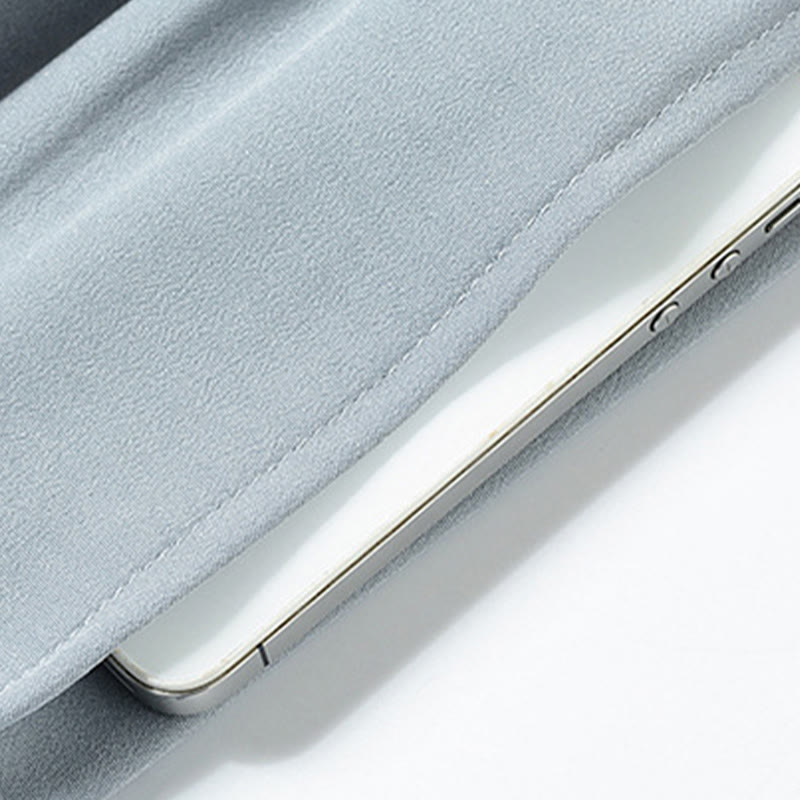 Buddha Stones Fu Character Ricamo Tang Suit Tradizionale Rana-Bottone Manica Corta Top Pantaloni Abbigliamento Uomo Set - image 11